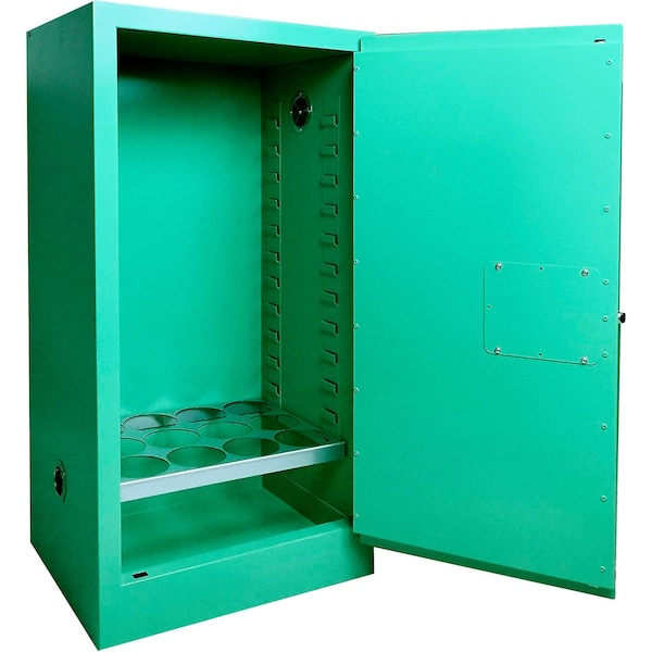 Global Industrial Vertical Medical Gas Cabinet, D & E Cylinder, 12 Cylinder, Manual Close 288169 - main